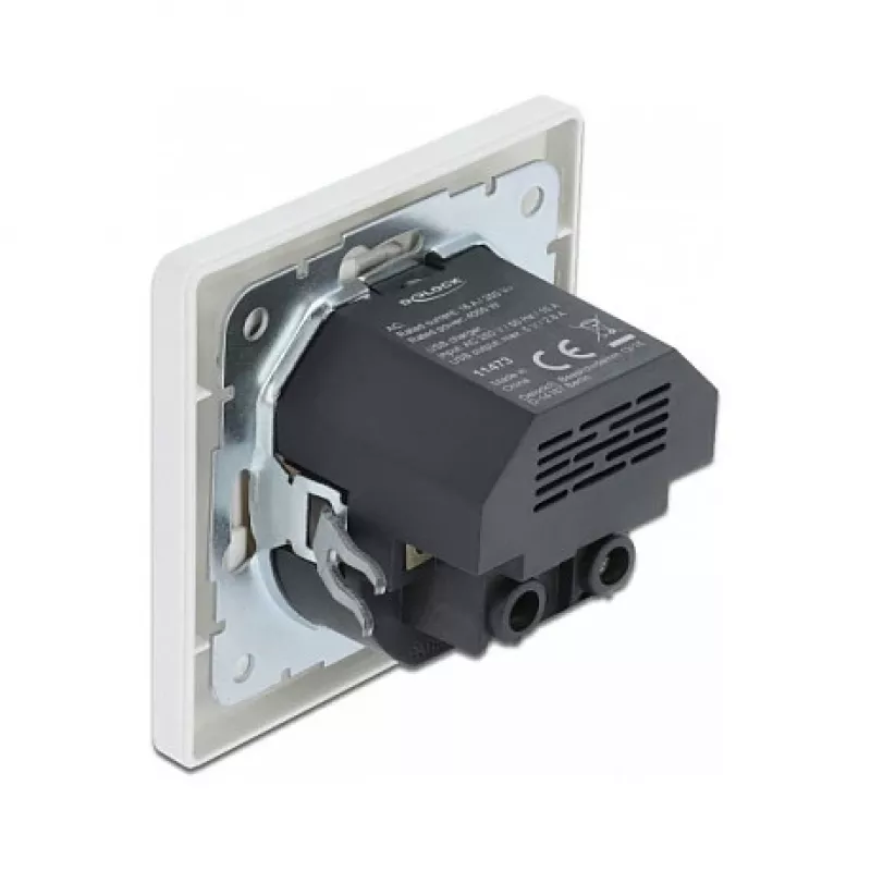 Tomada 2 x USB + CEE 7/3 DeLOCK 11473