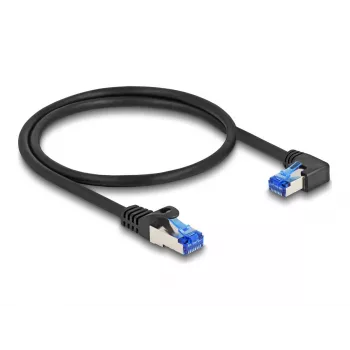Cabo de rede DeLOCK RJ45 Cat.6A S/FTP 0,5 m preto
