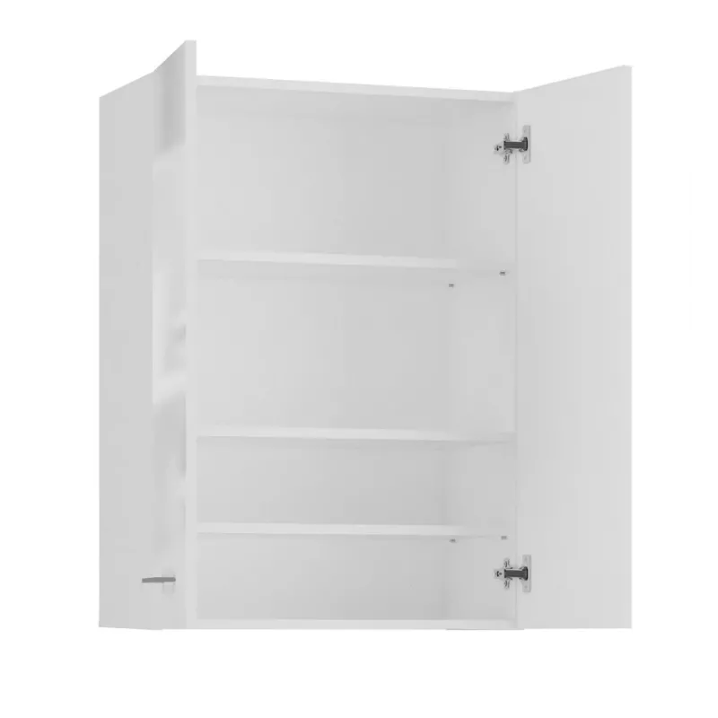 Armário de arrumação de casa de banho Topeshop POLA MINI DD branco brilhante branco