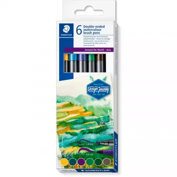 Conjunto de lápis de cor Staedtler Design Journey Around the world Ásia 3001 C6-5 — cores sortidas