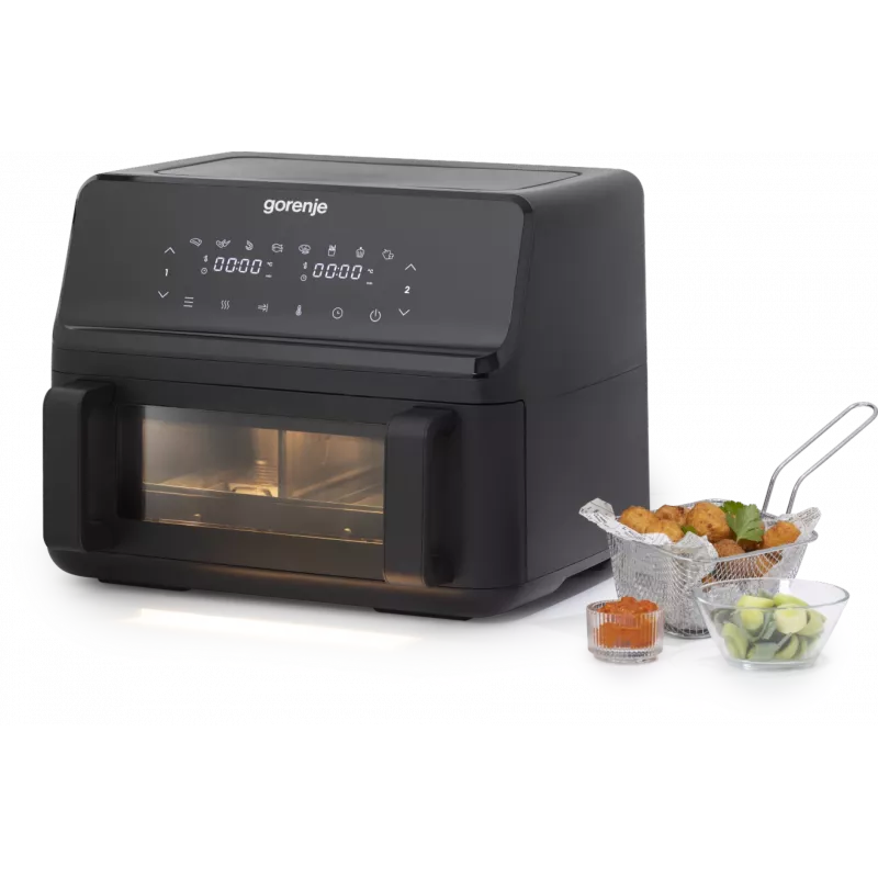 Fritadeira de ar quente Gorenje | AF2700BP | potência 2700 W | capacidade 9 L | preta