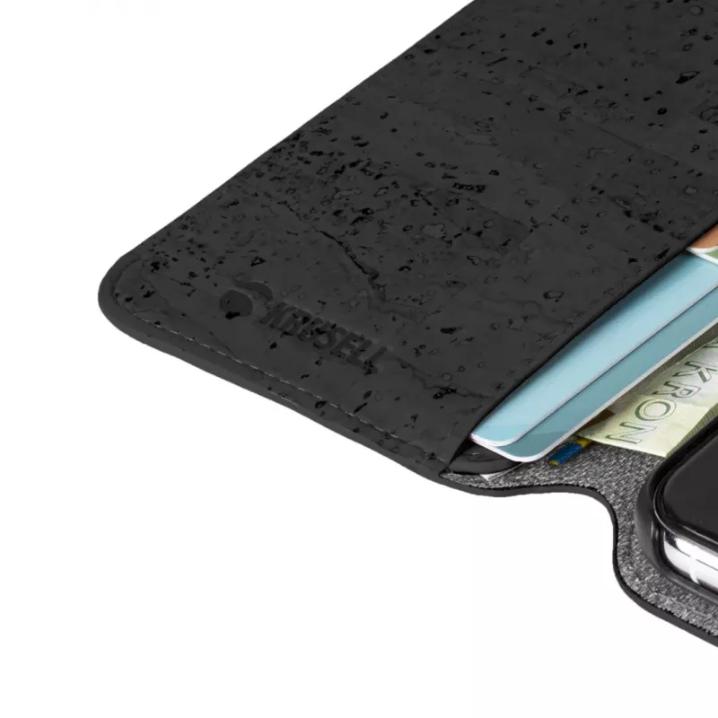Capa tipo carteira Krusell Birka para iPhone 11 Pro Max 16,5 cm preta