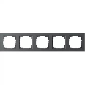 GIRA 021523 Moldura 5 tomadas antracite E2 5 tomadas E2