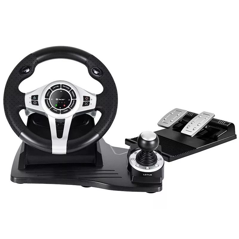 Tracer TRAJOY46524 Comando de jogos Preto Volante + Pedais PlayStation 4, Playstation 3
