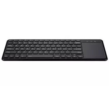 Teclado sem fios RF TRACER TRAKLA46367 — tamanho completo, membrana, touchpad, 2,4 GHz, preto