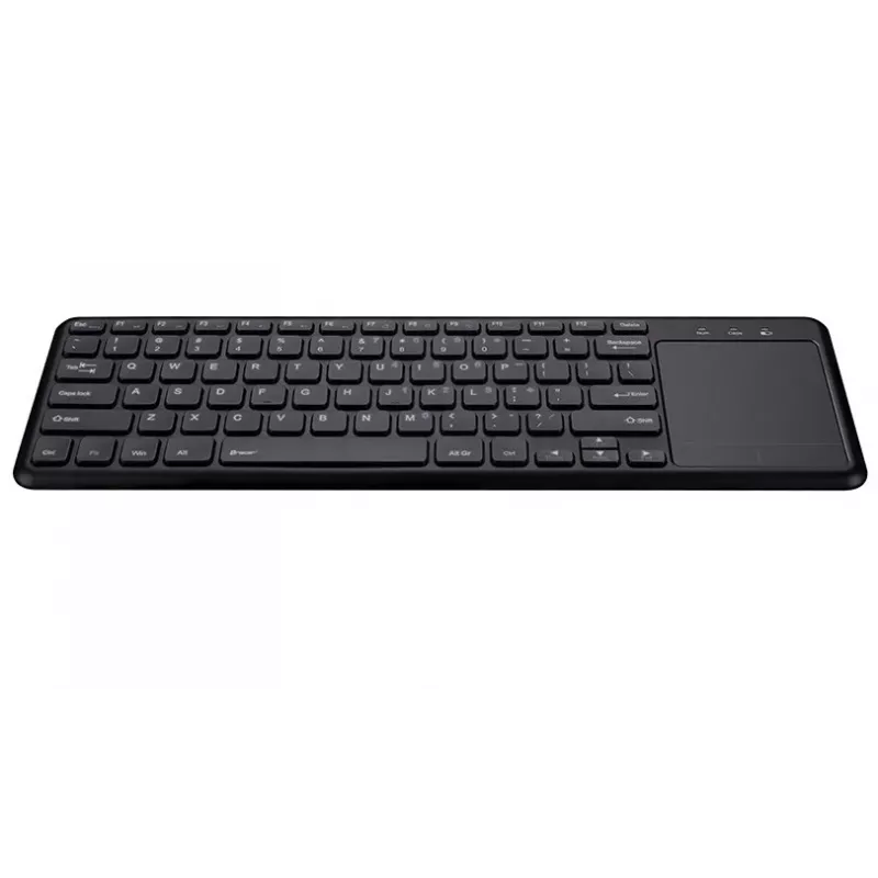 Teclado sem fios RF TRACER TRAKLA46367 — tamanho completo, membrana, touchpad, 2,4 GHz, preto