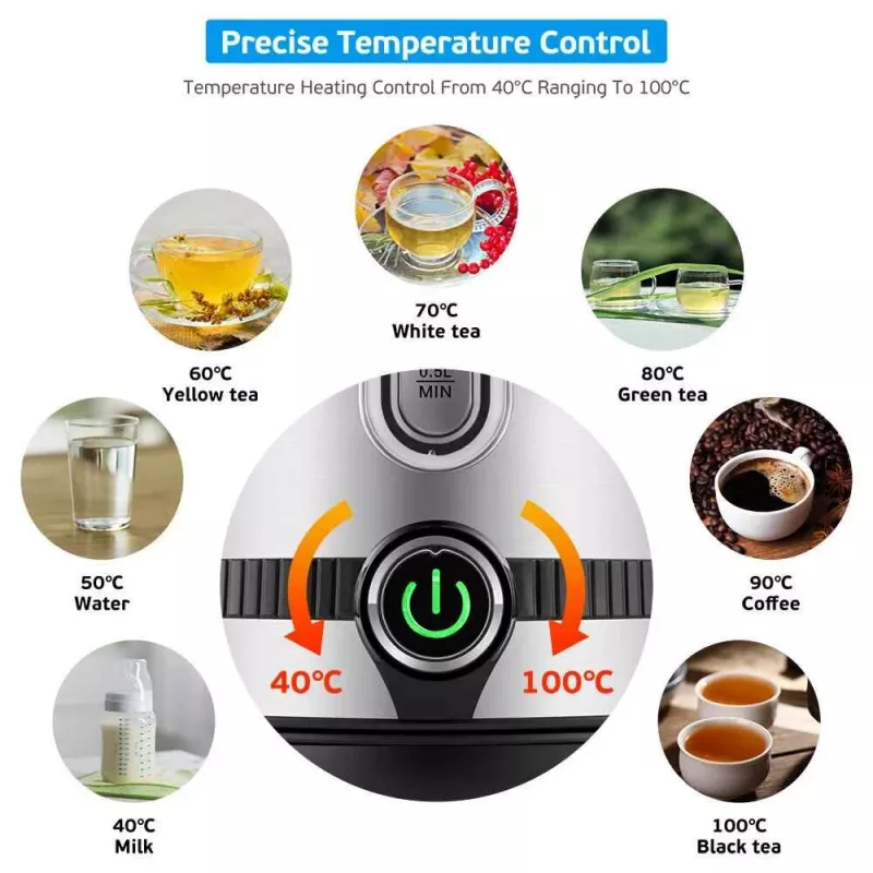 Chaleira elétrica Forme FKS-817 1,7 l 2200 W preto