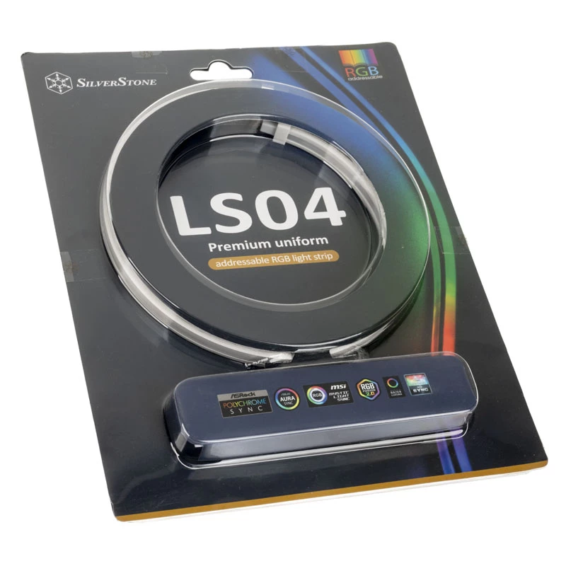 SilverStone LS04, fita LED ARGB, pack de 2 - branca