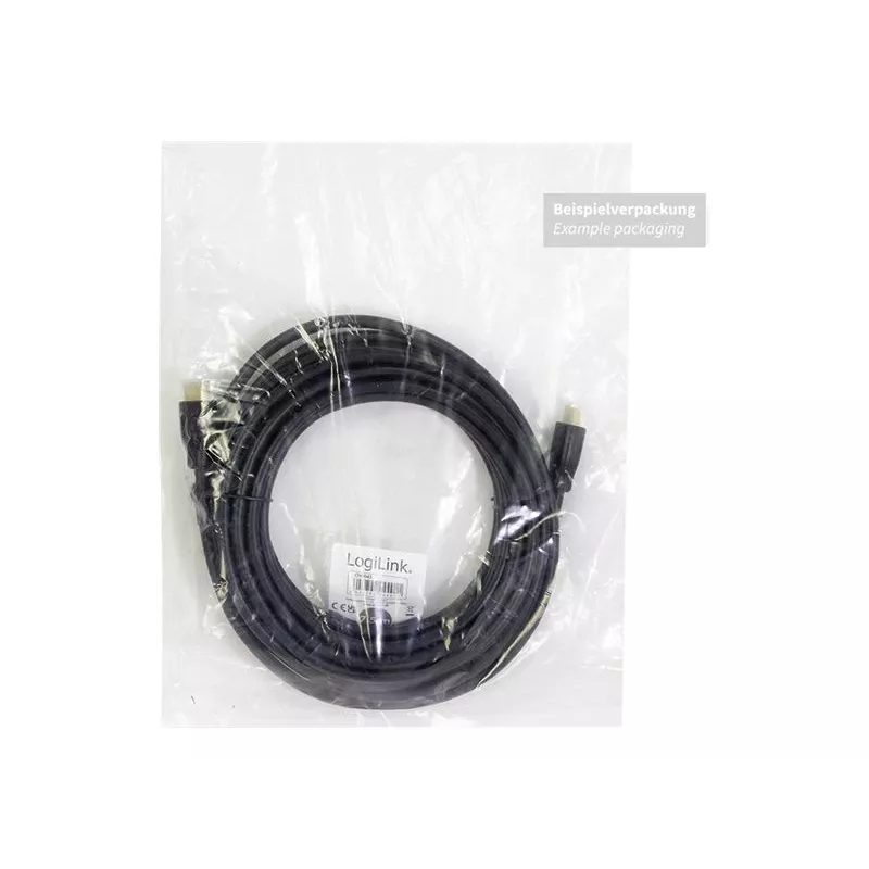 Cabo de ligação HDMI LogiLink ficha HDMI-A, ficha HDMI-A 3,00 m preto CH0038 cabo HDMI 4K UHD