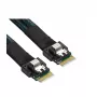 Cabo breakout Supermicro CBL-MCIO-1275S4Y MCIO x8 (STR) para 2x SlimSAS x4 (STR) SFF8654 75/75 cm (CBL-MCIO-1275S4Y)