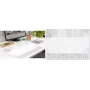 Tapete de secretária Sigel Pastell H6312 — superfície de papel, branco/cinzento, compatível com 2026/2027/2028, 30 folhas