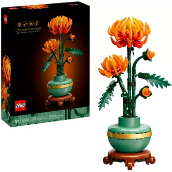 LEGO Icons conjunto de construção de crisântemos modelo criativo para adultos para construir uma planta artificial presente para mulheres homens ela ou ele decoração para casa escritório