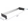 Painel de calha DIN de 19 polegadas DELOCK 67283 — montagem horizontal/vertical para sistemas de calha DIN