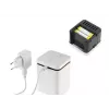 Stylies Elara COP000850 difusor de aromas, 1,3 W, para divisões até 15 m², 2 níveis de velocidade, temporizador, alimentação por USB/pilhas/adaptador, 74 x 74 x 100 mm, branco