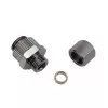 União de anel de aperto para tubos de cobre, Koolance NZL-CU06 – para tubos de diâmetro exterior 6 mm em G 1/4 polegadas BSPP, prateado