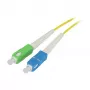 Synergy 21 Cabo de patch de fibra ótica 1 fibra 1,5 m SC-SC APC 9/125 µ OS2 G657A2 AD 2 mm flexível - fibra monomodo - 1,5 m