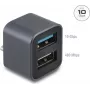 Mini hub USB DELOCK ficha USB Type-C para 1x USB 10 Gbps Type-A e 1x USB 2.0 Type-A (modelo 64359)