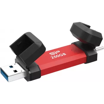SSD portátil Silicon Power DS72 250GB, USB-C/USB-A 3.2 Gen 2