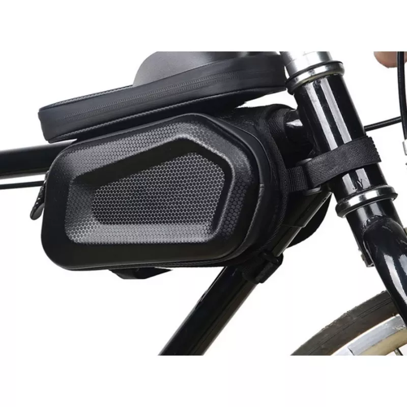 Extralink Bolsa de bicicleta, bolsa de quadro impermeável com capa para telemóvel
