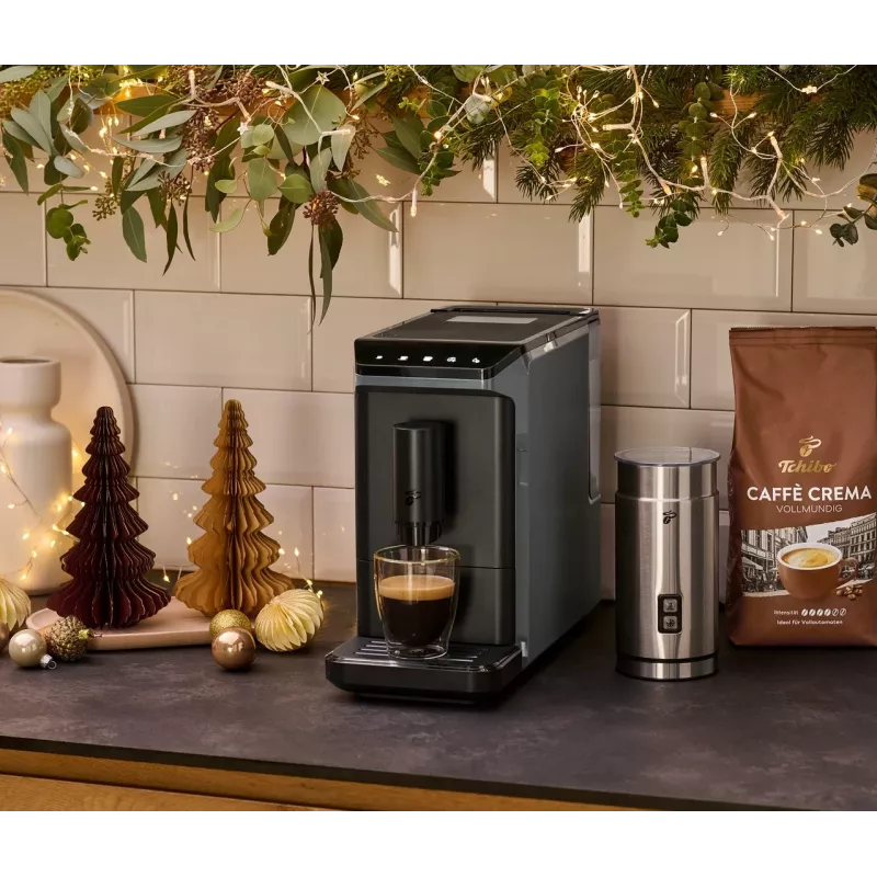 Máquina de café expresso Tchibo Esperto Mini preta – máquina de café expresso compacta para casa