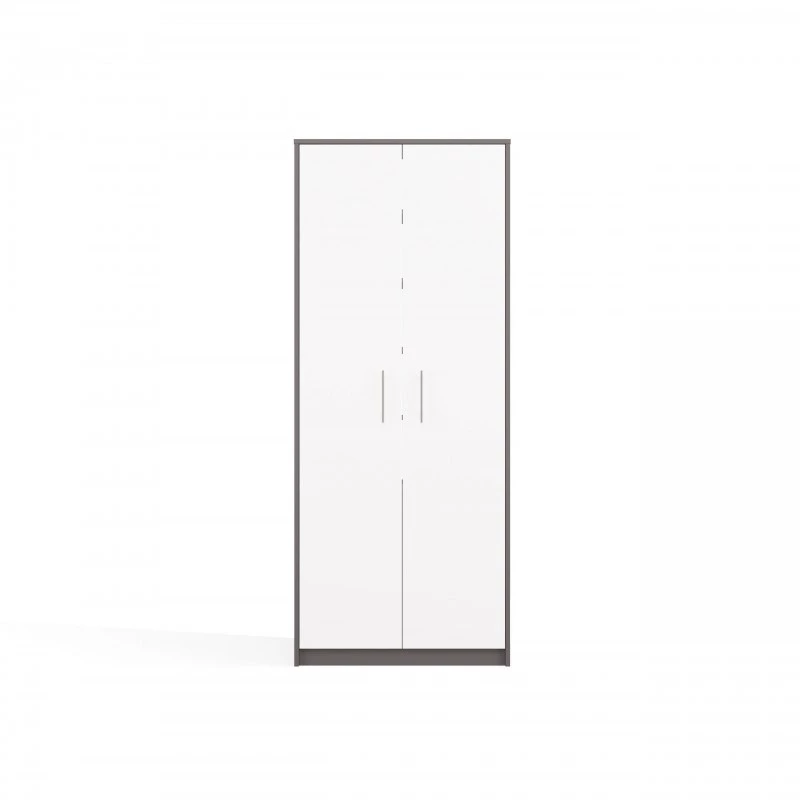 ESTANTE FECHADA OLIV 2D, ANTRACITE/Branco CONJUNTO