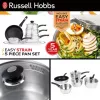 Conjunto de panelas Russell Hobbs RH00543EU7 — 5 peças, antiaderente, lavável na máquina de lavar louça