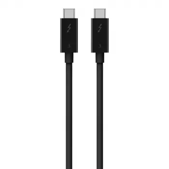Cabo USB-C para USB-C Belkin F2CD084bt0.8MBK 0,8 m 40 Gbit/s preto