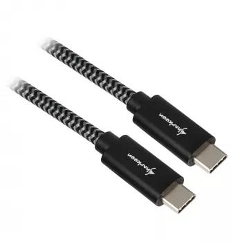 Cabo Sharkoon USB 3.2 Gen 2 ficha USB-C > preto/cinzento 1 metro – cabo – digital/dados