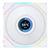 Ventoinha de caixa LIAN LI UNI FAN TL LCD 120mm ARGB - branco pack de 3