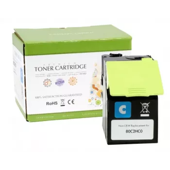 Compatível Static-Control Lexmark 802HC (80C2HC0), ciano, 3000 páginas