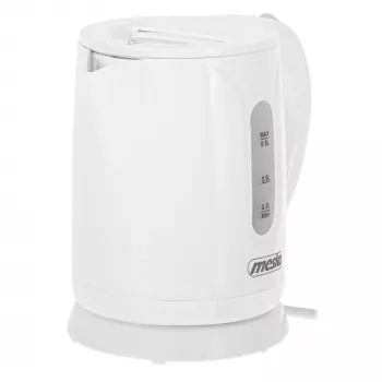 Chaleira elétrica Mesko | MS 1376 | Elétrica | 850 W | 0,8 L | Plástico | Base rotativa 360° | Branco