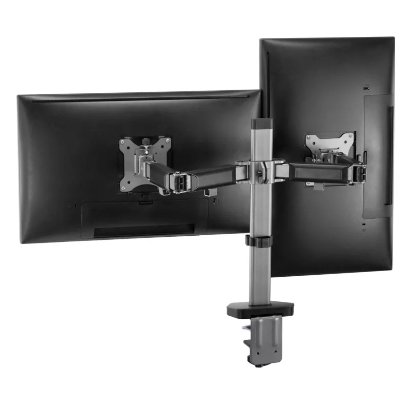 Suporte de encaixe para dois monitores Deluxe Ergo Office, 17-32, máx. 9 kg, ER-449