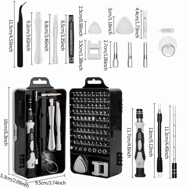 Extralink Conjunto de chaves de precisão, chaves Torx 115 em 1