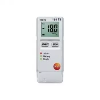 TESTO 184 T3 registador de dados de temperatura, registador de dados, 40000 valores de medição, -35 ... +70 °C, 0,1 °C (0572 1843)
