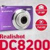Agfa Photo DC8200 roxo + bolsa + cartão SD 16 GB