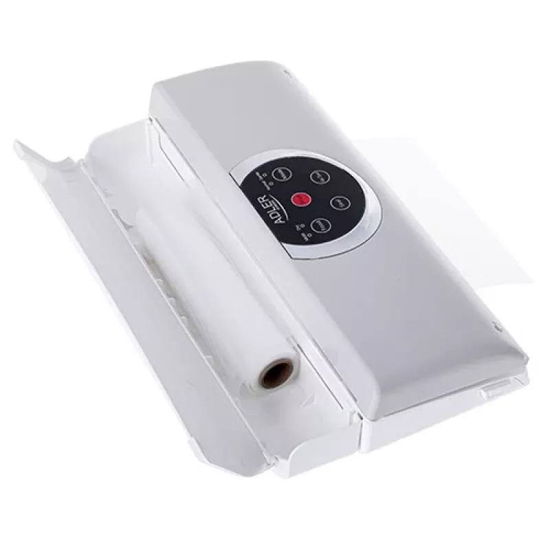 Máquina de vácuo Adler AD 4503, 130 W, vácuo -750 a -800 mbar, ficha Type-C, cinzento/branco