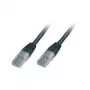 Cabo de rede Wentronic Goobay CAT 5e, U/UTP, preto, 0,5 m - mistura de cobre CCA (68643)
