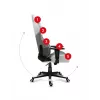 Cadeira gaming Huzaro Force 6.2 tipo balde (assento concha) cinzenta, branca