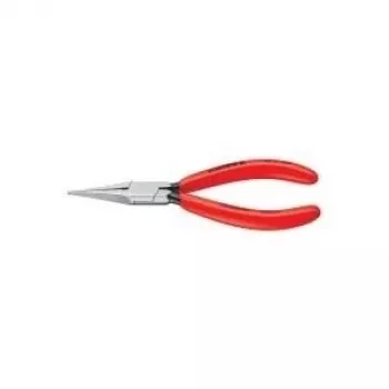 Alicate de ajuste Knipex compr. 135 mm reto plano, estojo estreito de couro de vaca