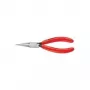 Alicate de ajuste Knipex compr. 135 mm reto plano, estojo estreito de couro de vaca