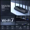 Router de mesa MERCUSYS MR47BE — Wi‑Fi 7 tri‑banda (2,4/5/6 GHz), 9300 Mbit/s, 3× RJ‑45, 2,5GbE, 6 antenas externas
