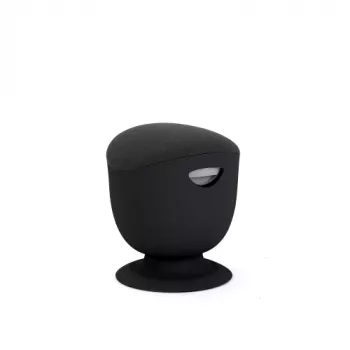 Banco de equilíbrio ergonómico Up Up Seul preto, D48 tecido preto (cinzento-escuro)