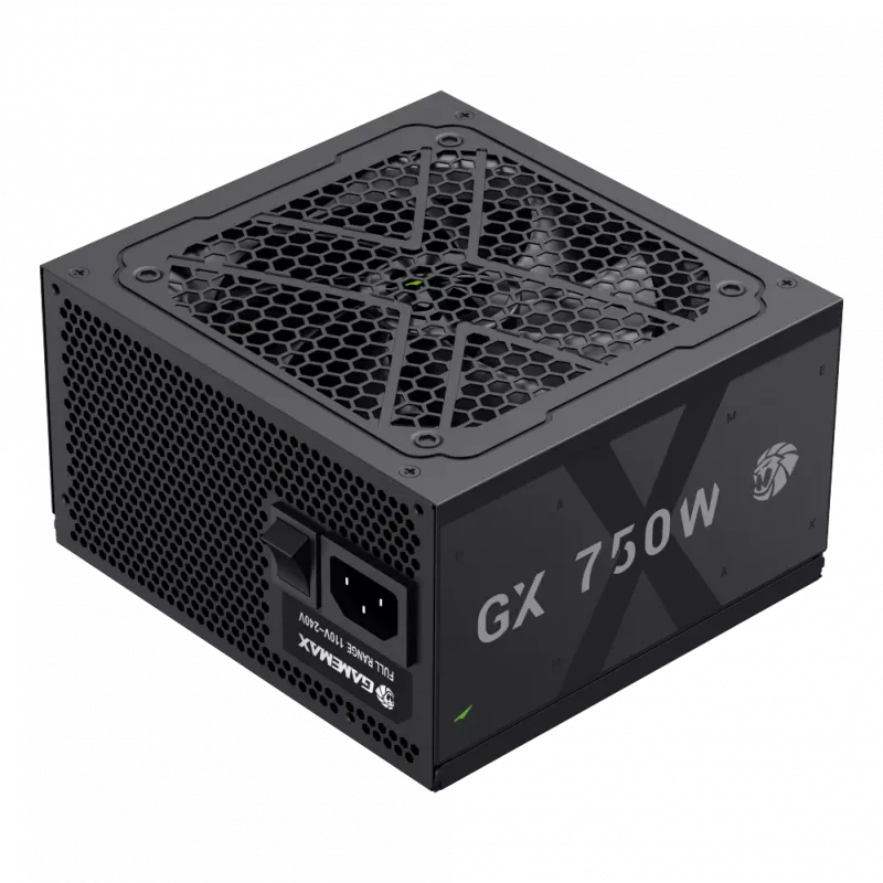 Fonte de alimentação Gamemax, 80 PLUS, Gold | GX 750GF | 750 W