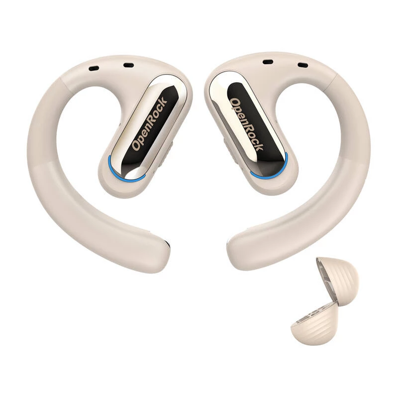 Auscultadores sem fios OneOdio OpenRock Pro Bluetooth 5.0 — bege