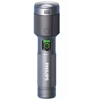 Lanterna Philips recarregável USB-C 1500 lm 2000 mAh