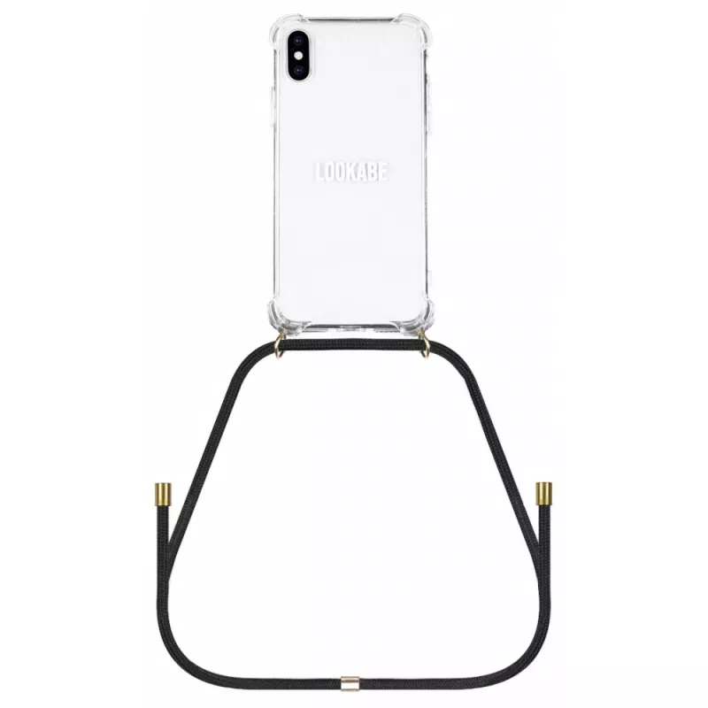 Lookabe capa de telemóvel com colar para iPhone X/XS, dourado/preto