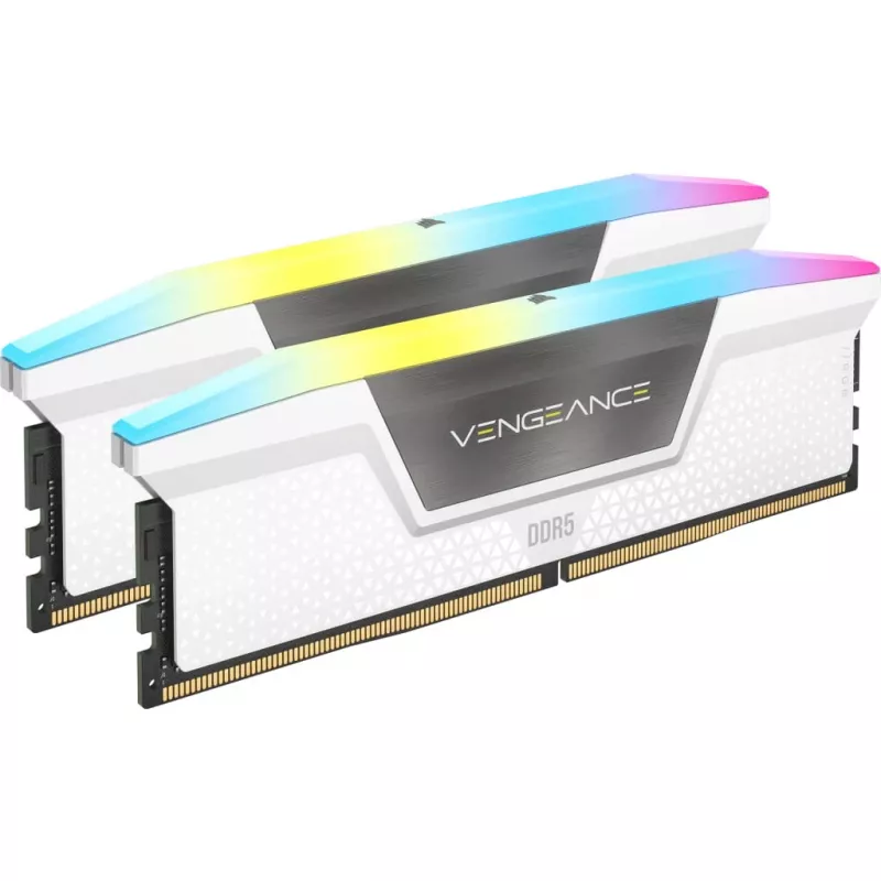 CORSAIR Vengeance RGB DDR5 Kit 64 GB 2 x 32 GB DIMM 288-PIN 6400 MHz PC5-51200 CL32 1.4 V branco (CMH