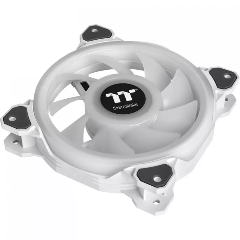 Thermaltake Riing Quad 12 RGB Radiator Fan TT Premium Edition CL-F100-PL12SW-C ventoinha para radiador, 120 mm, 500-1500 RPM, branca, embalagem individual