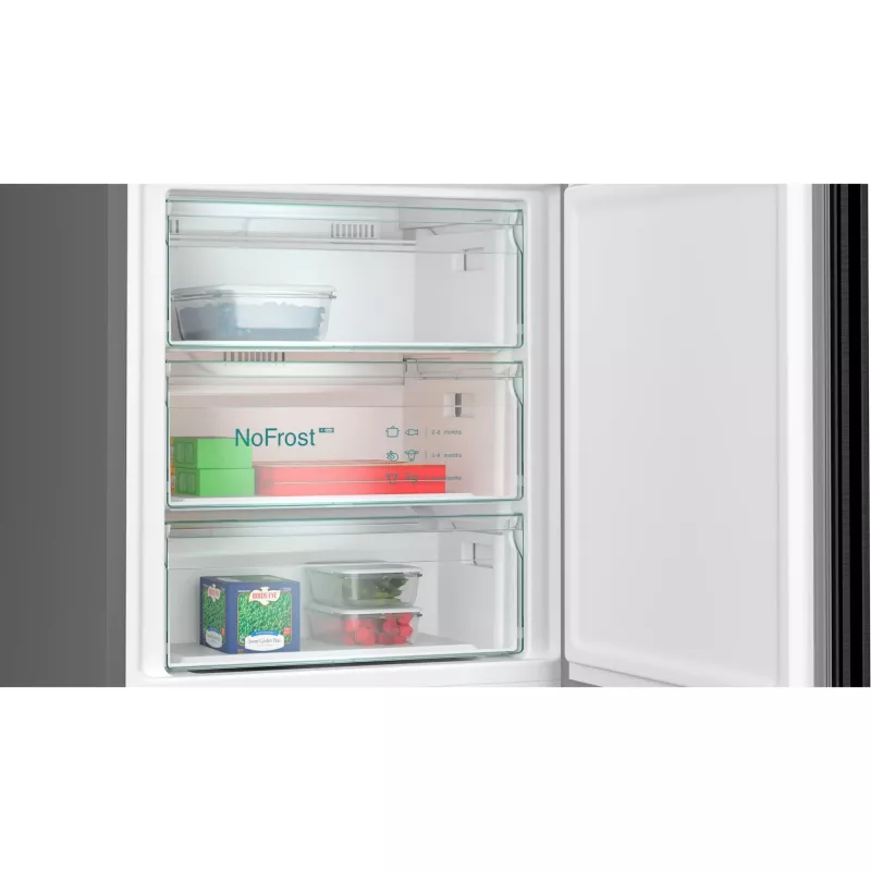 Siemens KG49NAXCF combinado frigorífico-congelador independente 440 L aço inoxidável