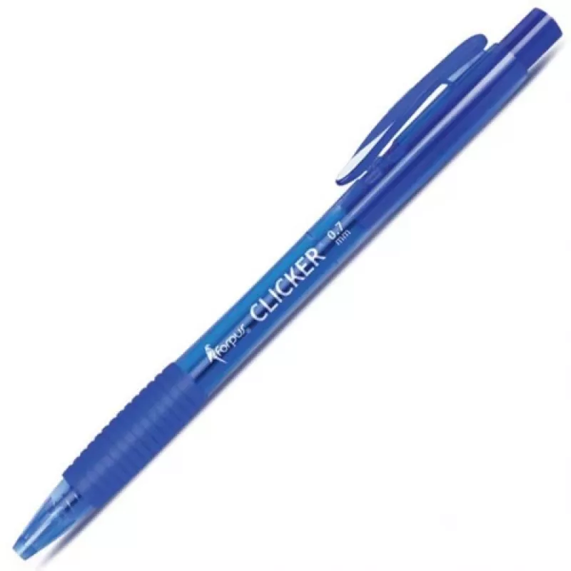 Esferográfica Forpus Clicker, 0,7 mm, azul 1203-004
